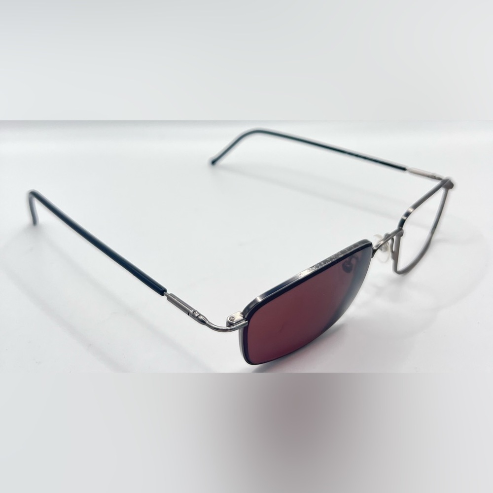 Vintage Geoffrey Beene GB1194 Gray Rectangular Sunglasses Frames Only